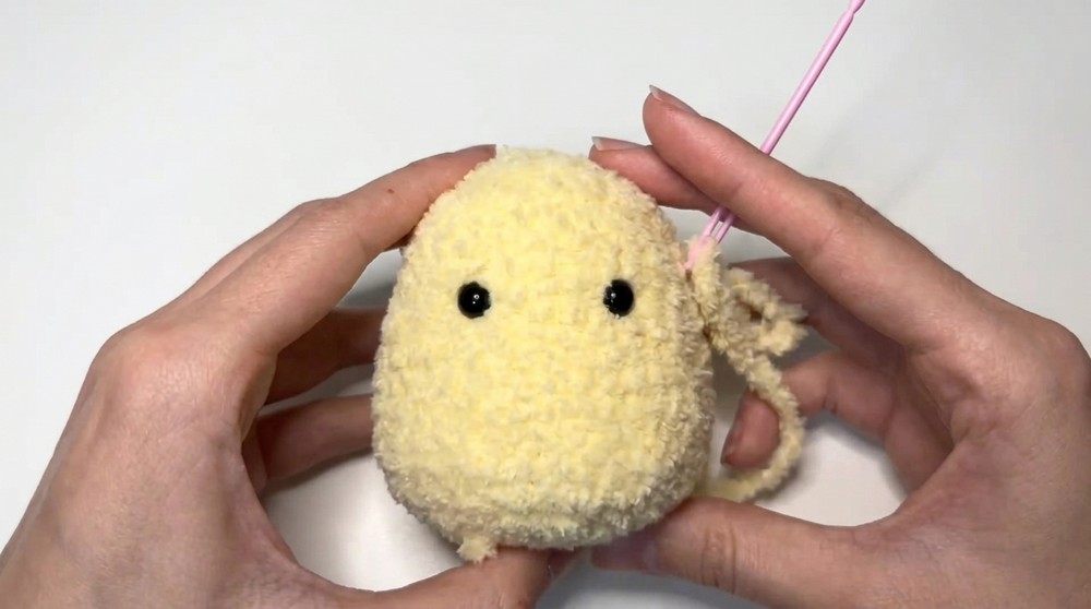 Crochet Amigurumi Chick With Frog Hat Pattern 3
