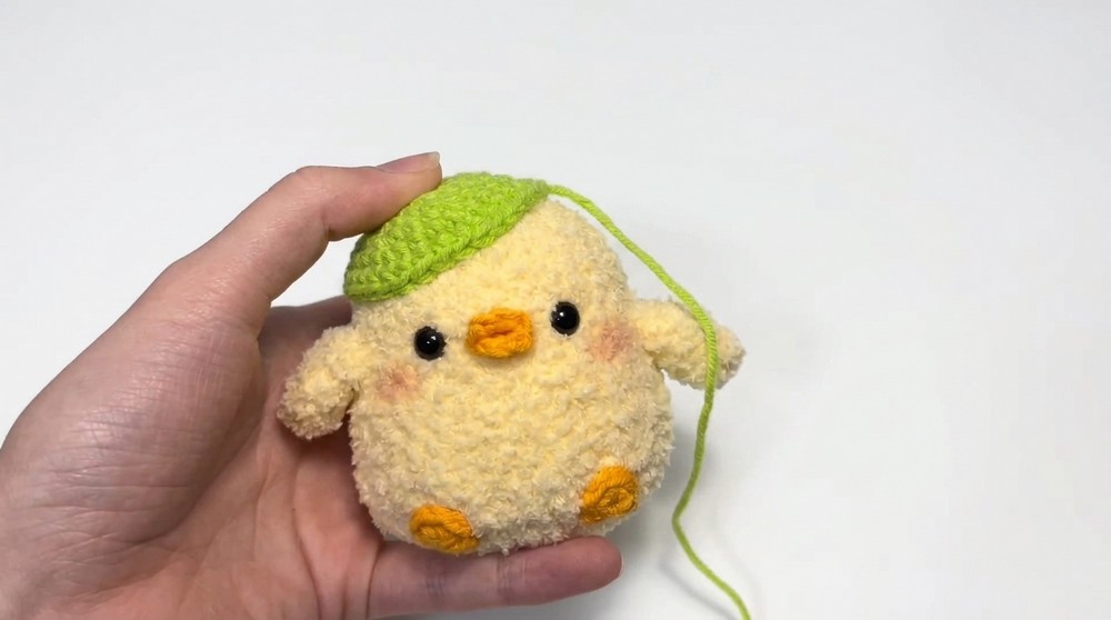 Crochet Amigurumi Chick With Frog Hat Pattern 4