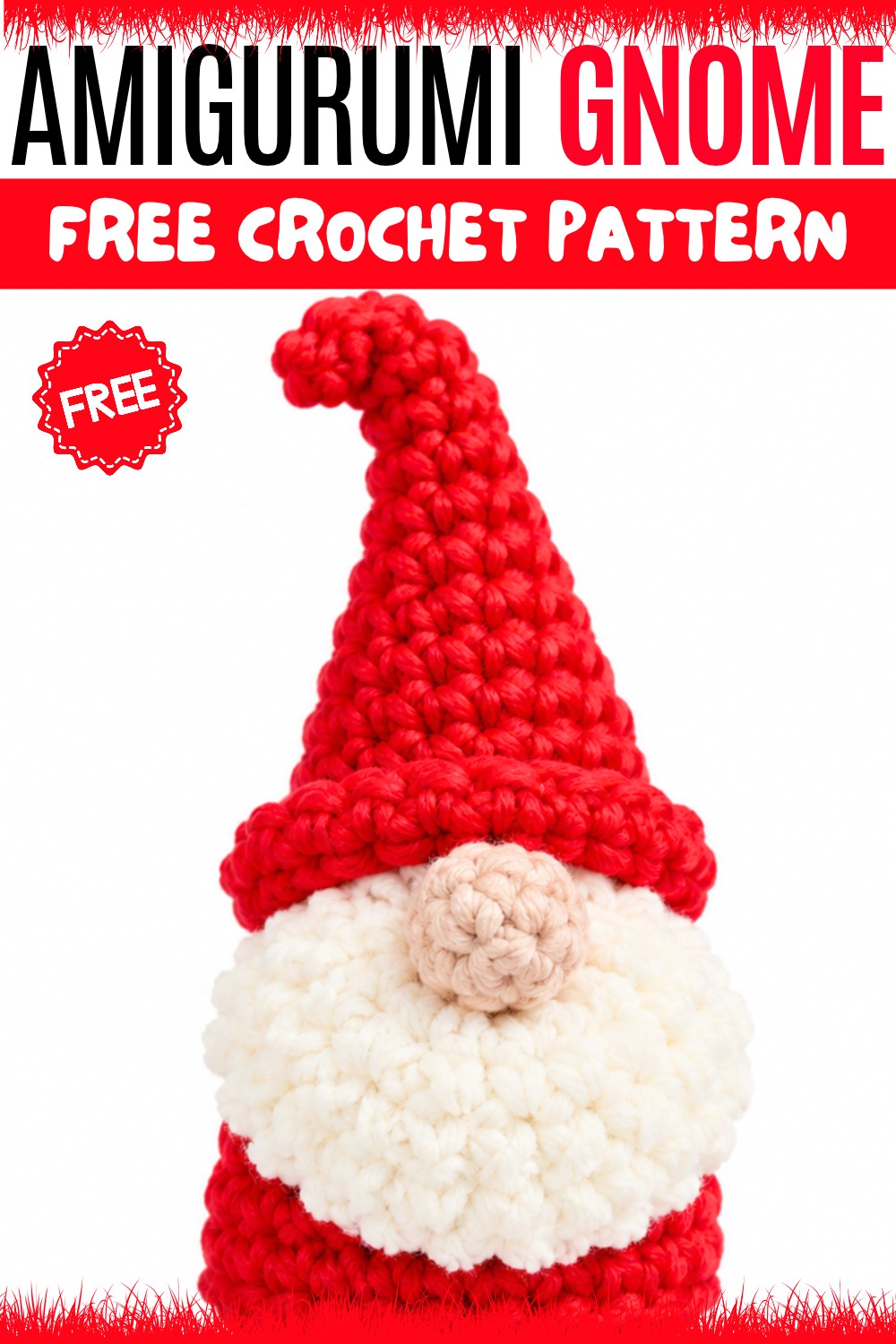 Crochet Amigurumi Gnome Pattern