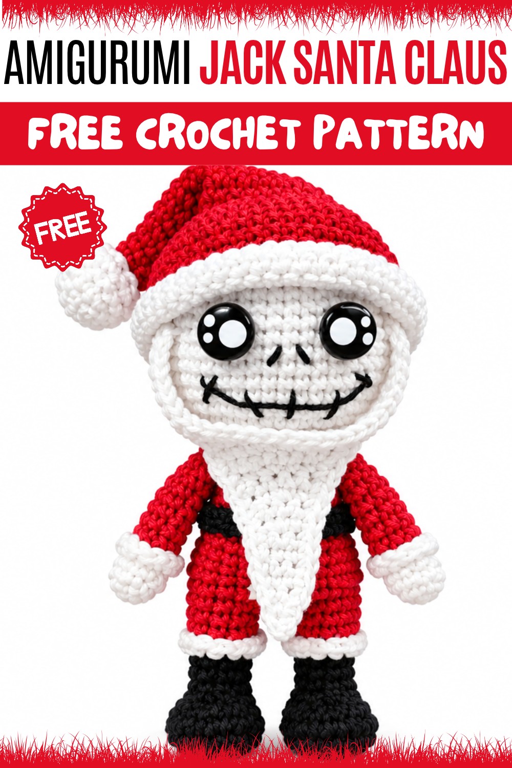 Crochet Amigurumi Jack Santa Claus Pattern