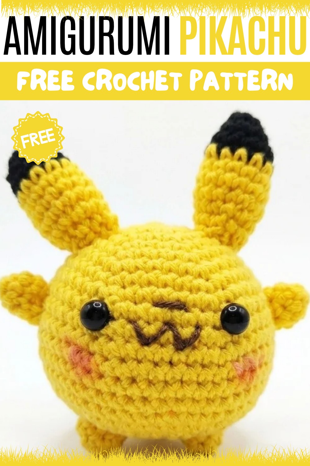 Crochet Amigurumi Pikachu Pattern