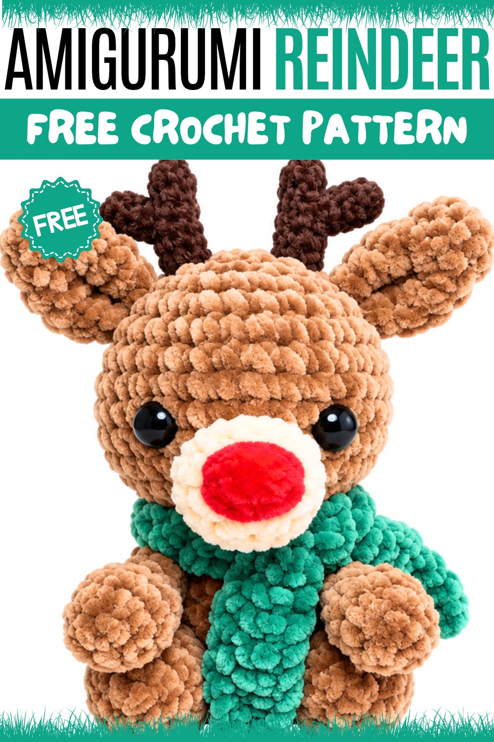 Crochet Amigurumi Reindeer Pattern