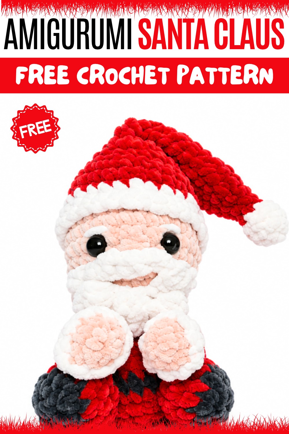 Crochet Amigurumi Santa Claus Pattern