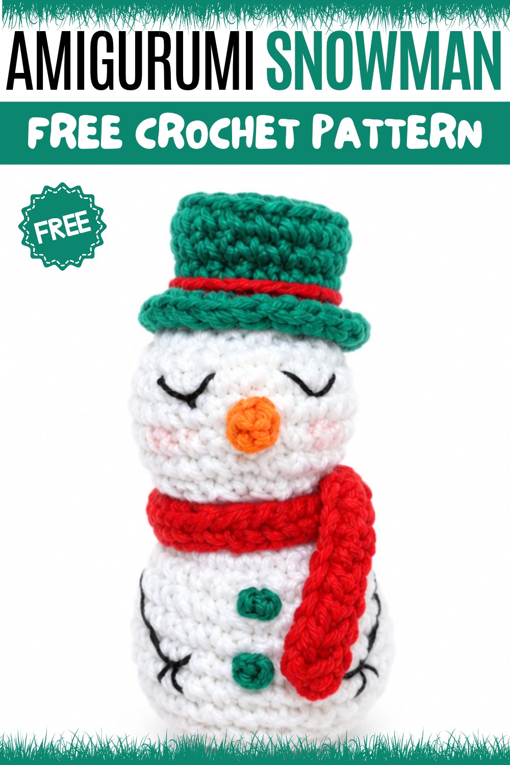 Crochet Amigurumi Snowman Pattern